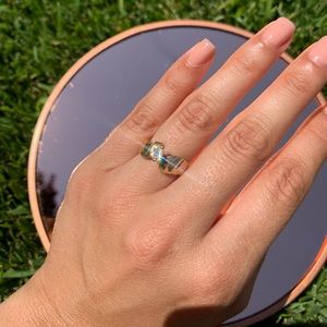 14K Pear Shaped Diamond Ring